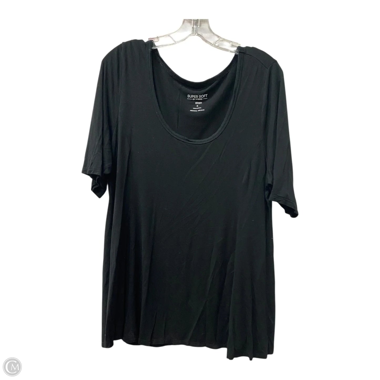 Top Short Sleeve By Torrid In Black, Size: 2x