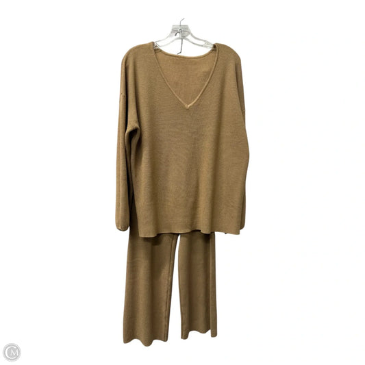 Pants Set 2pc By Cme In Tan, Size: Xl