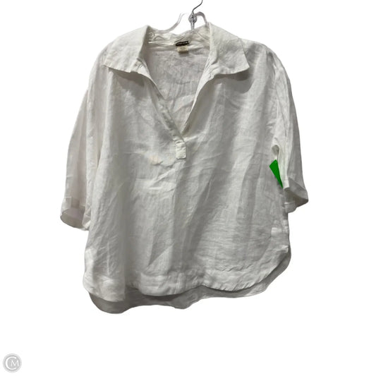 Top Short Sleeve By Magaschoni In White, Size: Xs