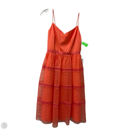 Dress Party Midi By Adrianna Papell In Orange, Size: S