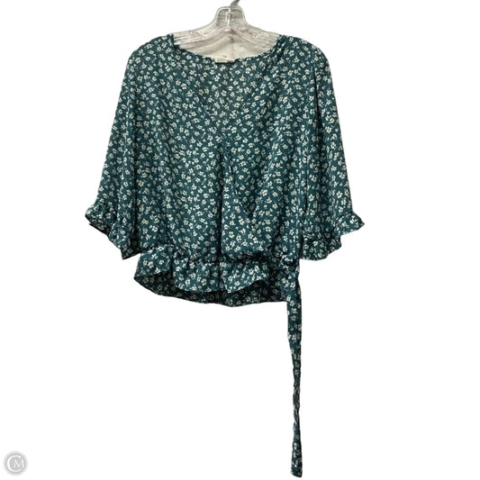 Top 3/4 Sleeve By Sienna Sky In Green, Size: M