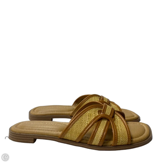 Sandals Flats By Crown Vintage In Tan, Size: 7