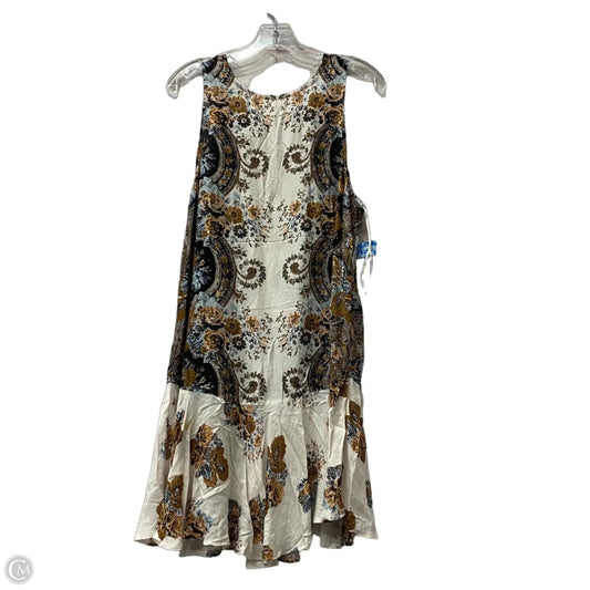 Dress Casual Midi By Free People In Black & Brown, Size: L