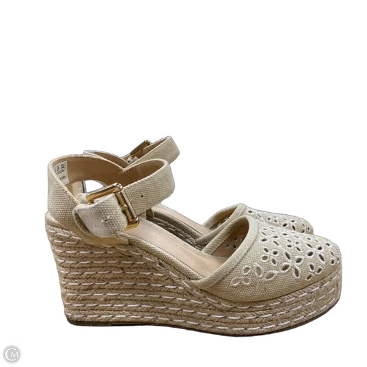 Shoes Heels Wedge By Skechers In Tan, Size: 7