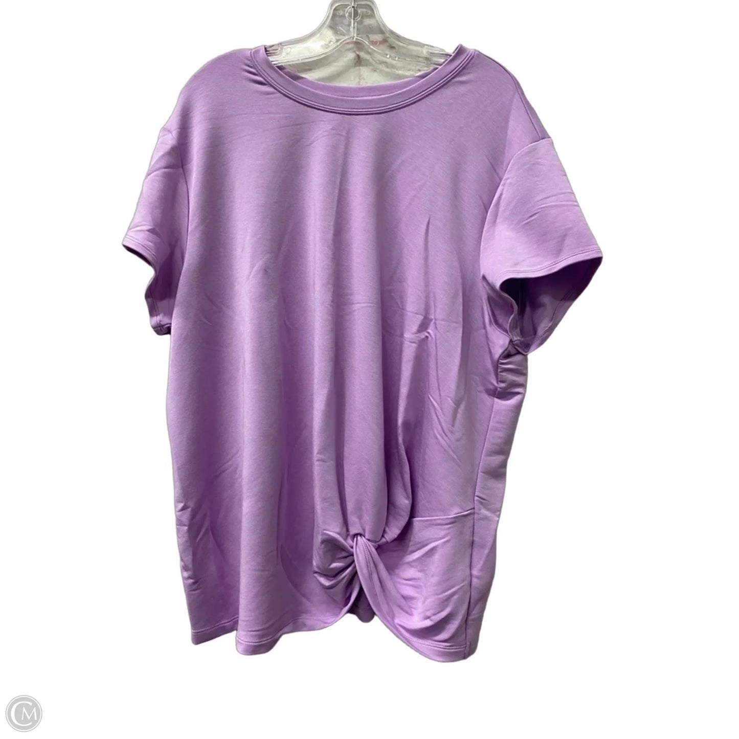 Athletic Top Short Sleeve By Skechers In Purple, Size: 1x