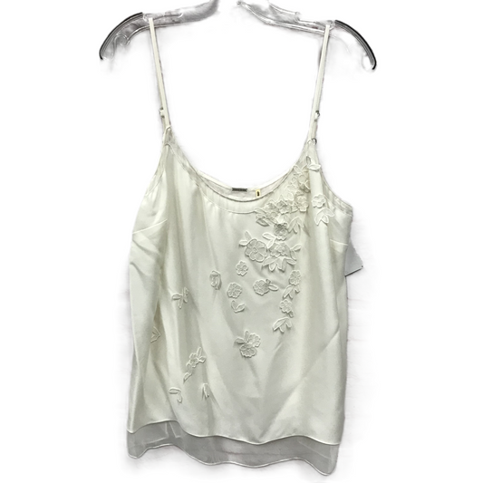 Cream Top Sleeveless By Elie Tahari, Size: Xl