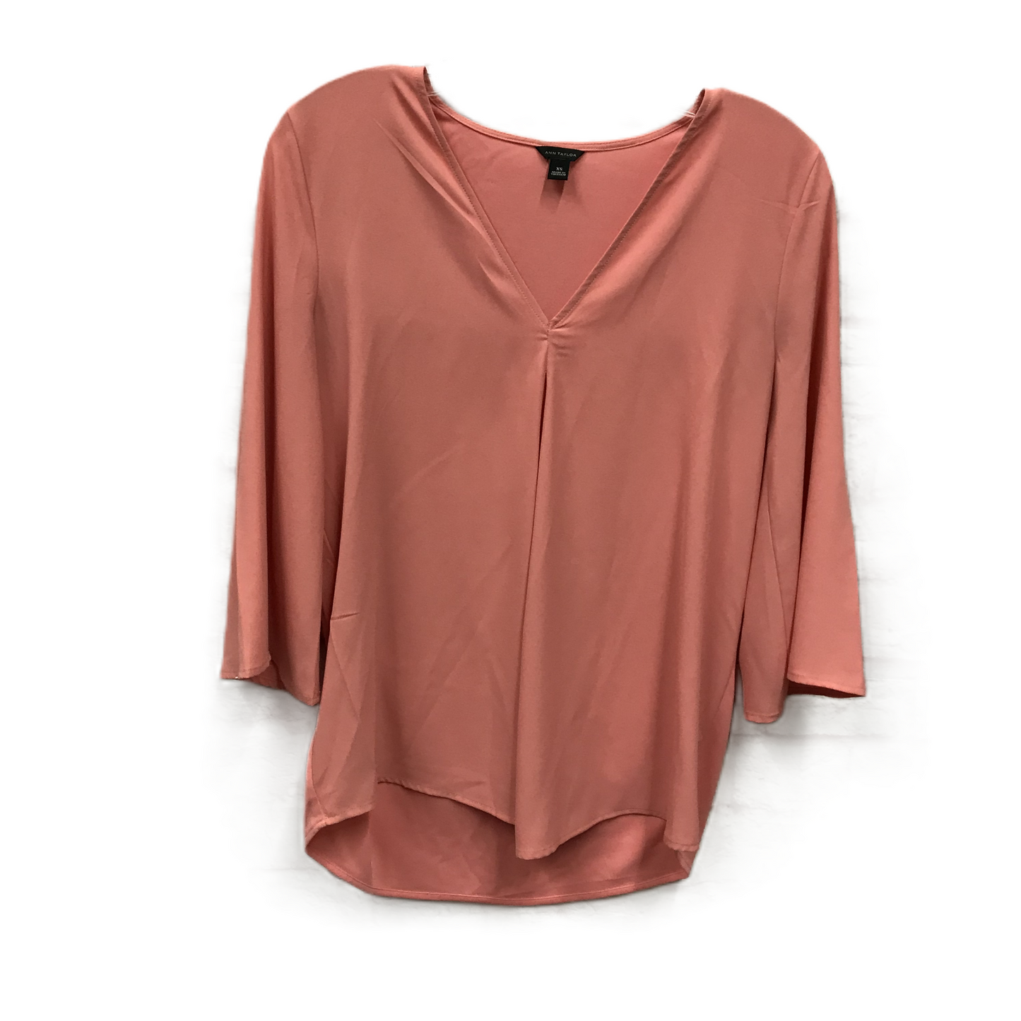 Peach Top Long Sleeve By Ann Taylor, Size: Xs