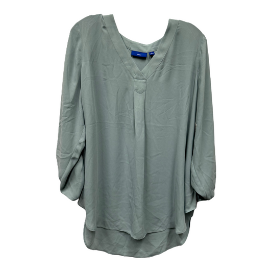 Green Top Long Sleeve By Apt 9, Size: Xl