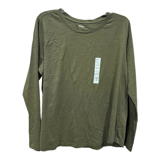 Green Top Long Sleeve By Sonoma, Size: 1x