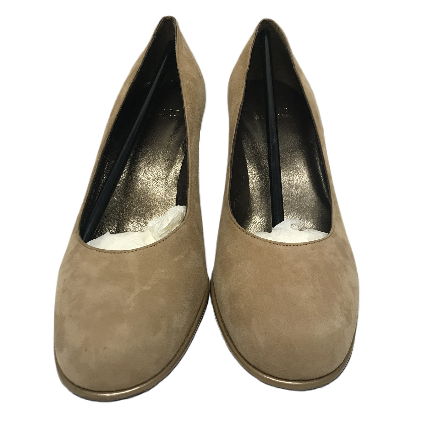 Tan Shoes Heels Stiletto By Stuart Weitzman, Size: 7.5