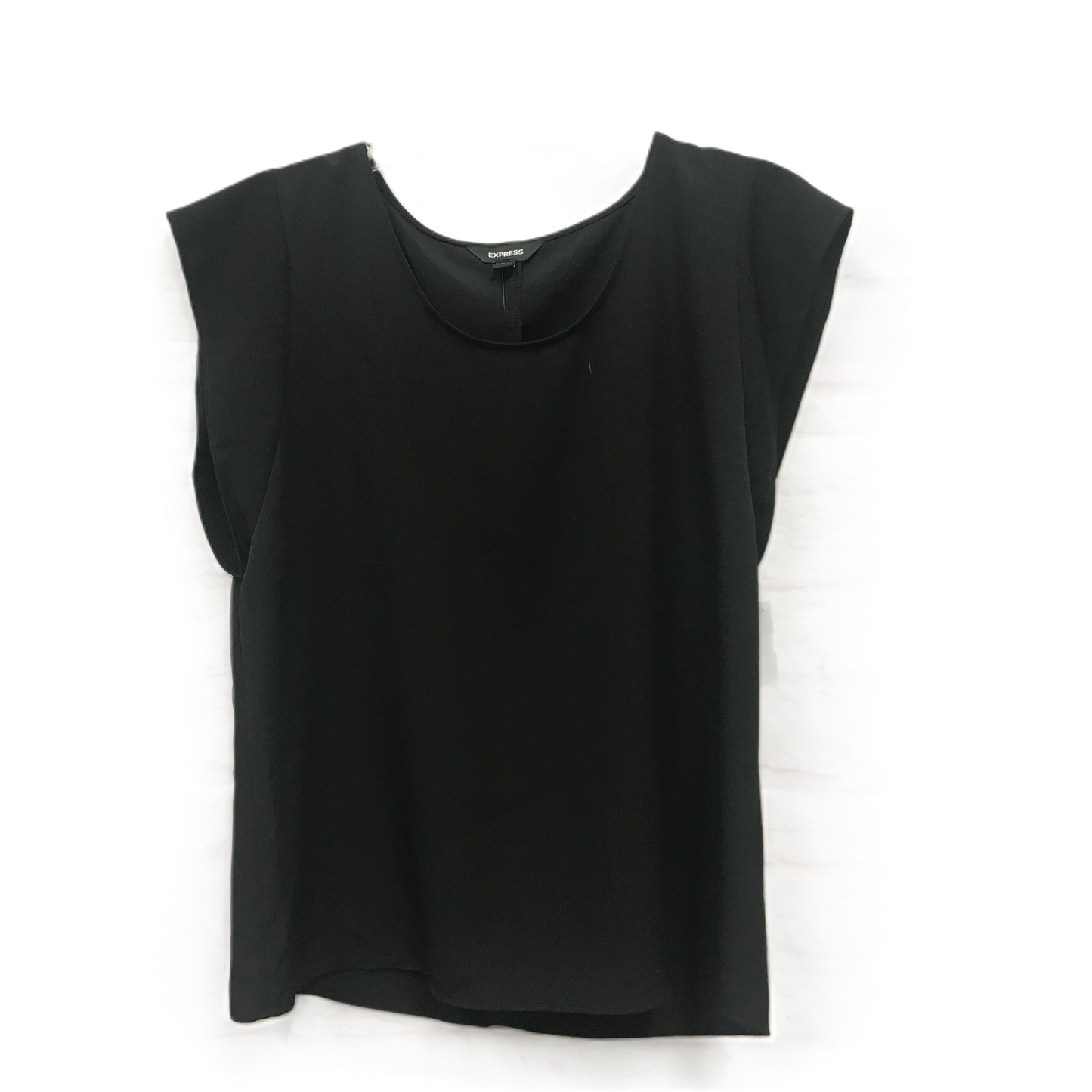 Black Top Short Sleeve By Express, Size: M