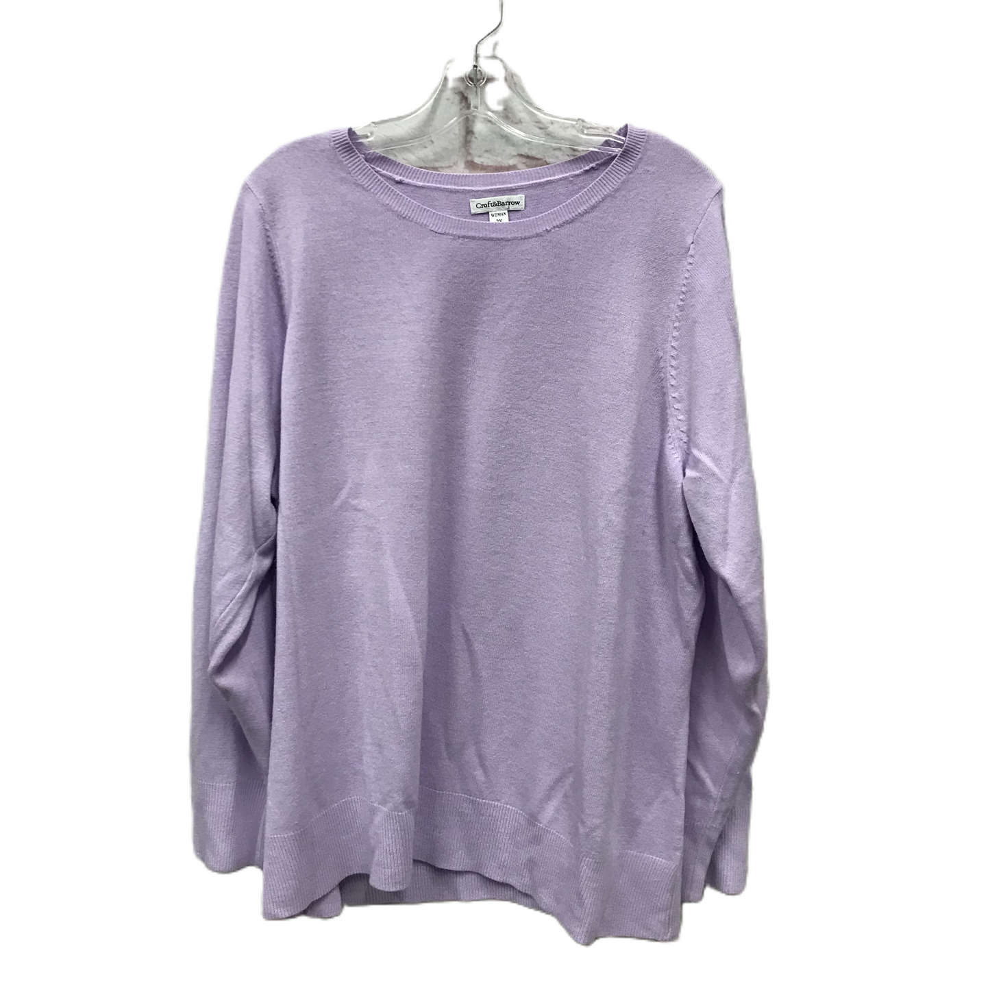 Purple Sweater By Croft And Barrow, Size: 2x