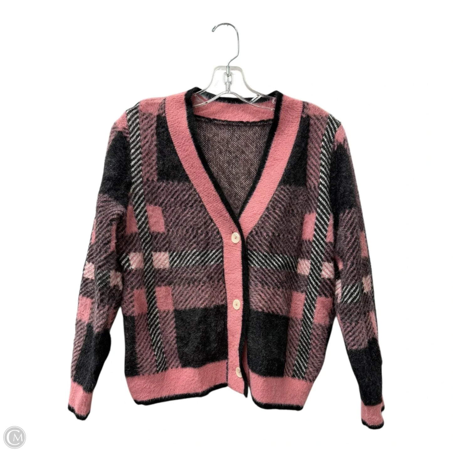 Sweater Cardigan  In Pink, Size: S