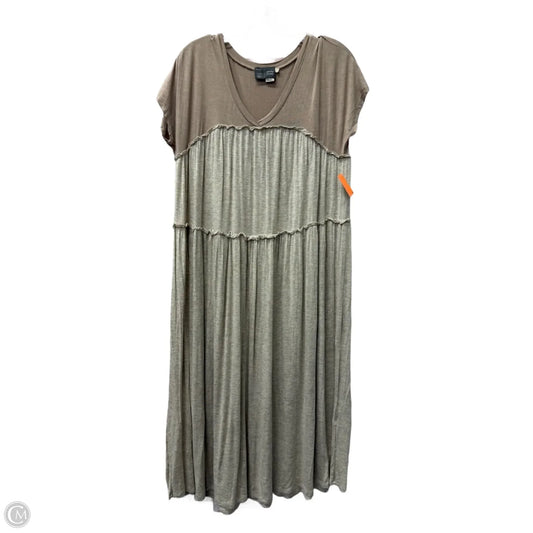 Dress Casual Midi By Saturday/sunday In Tan, Size: Xs