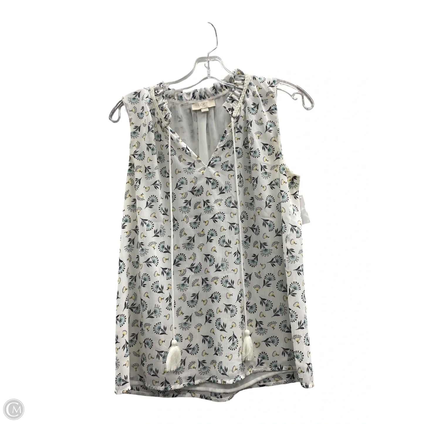 Top Sleeveless By Loft In White, Size: Xs