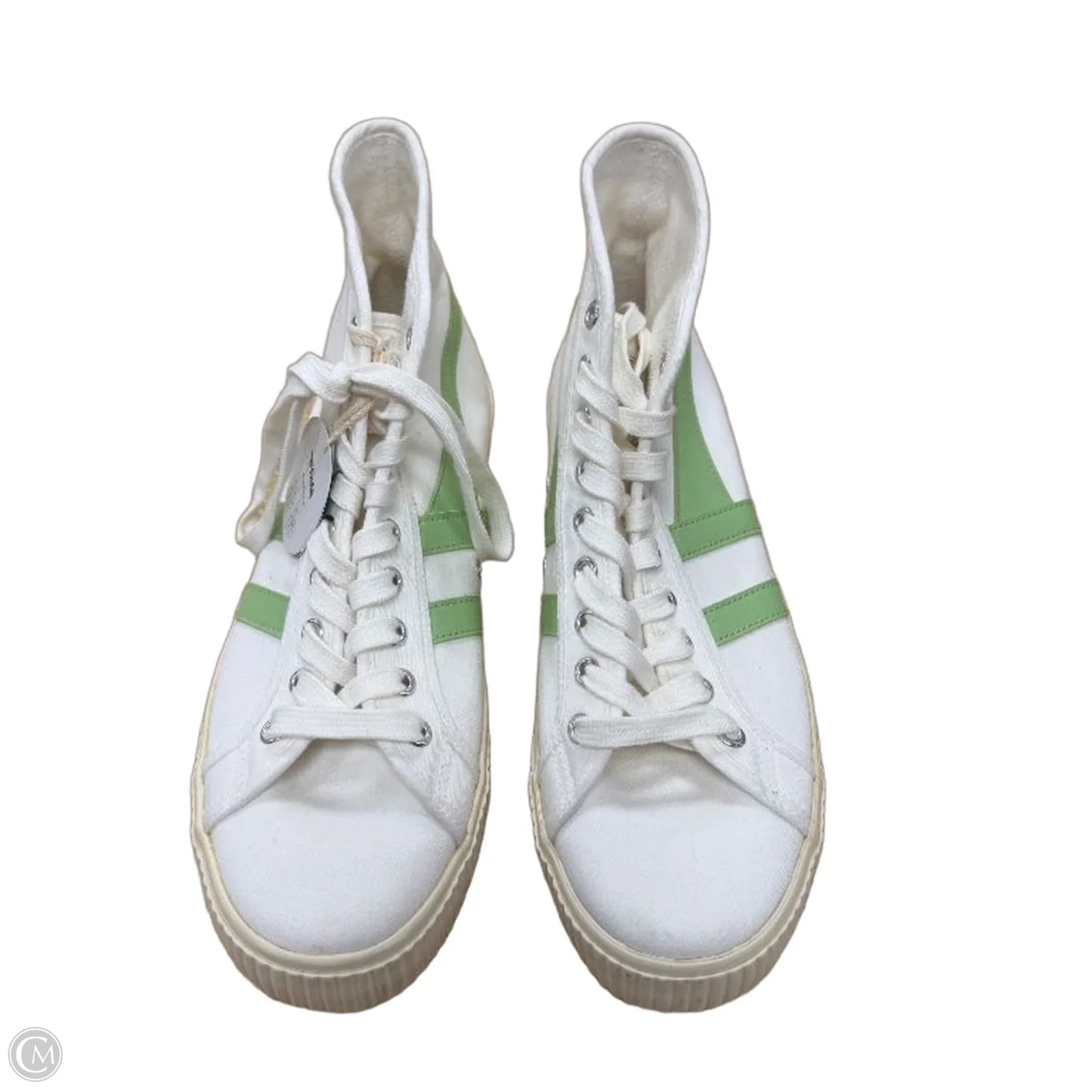 Shoes Sneakers By Gola In Cream & Green, Size: 10