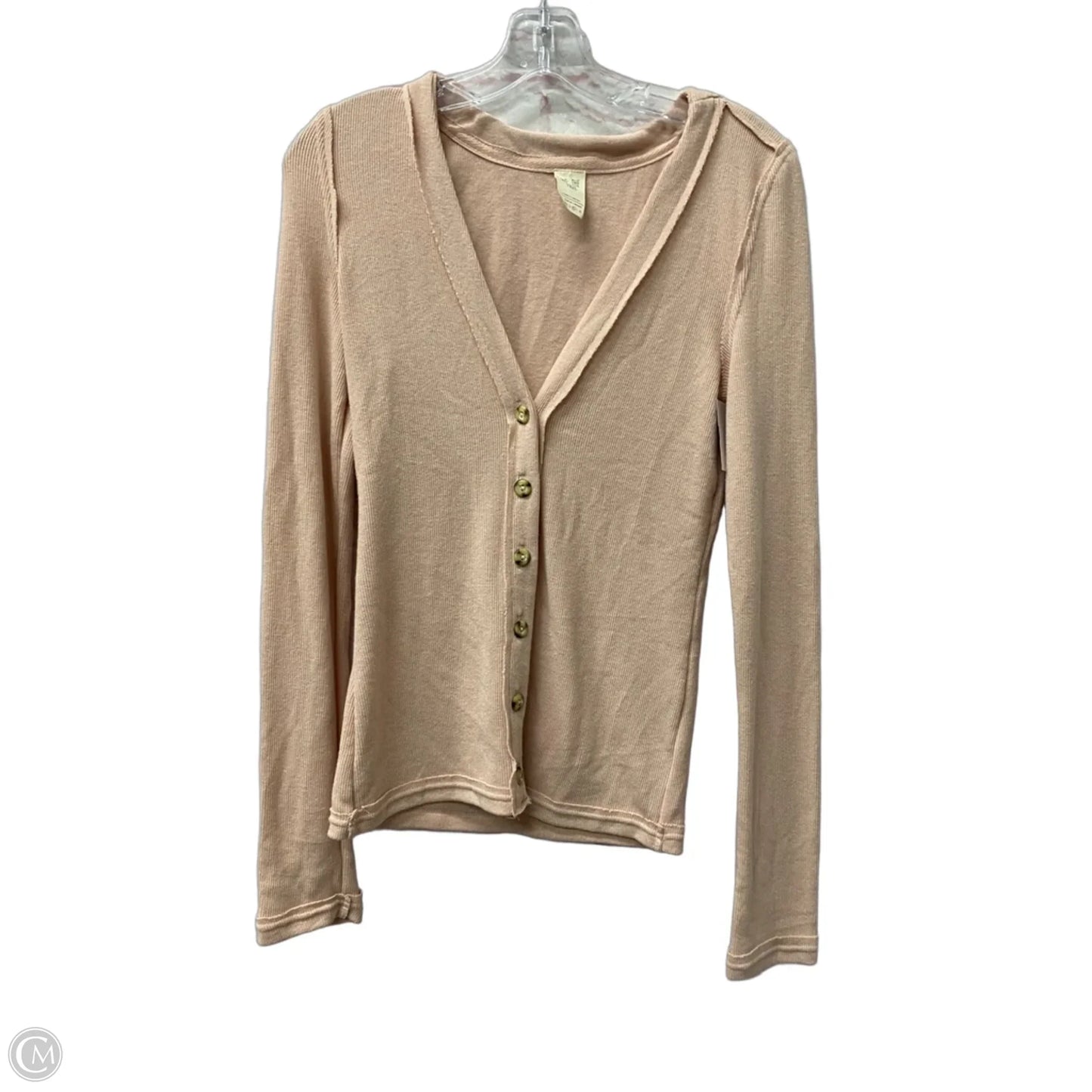 Sweater Cardigan By We The Free In Peach, Size: M