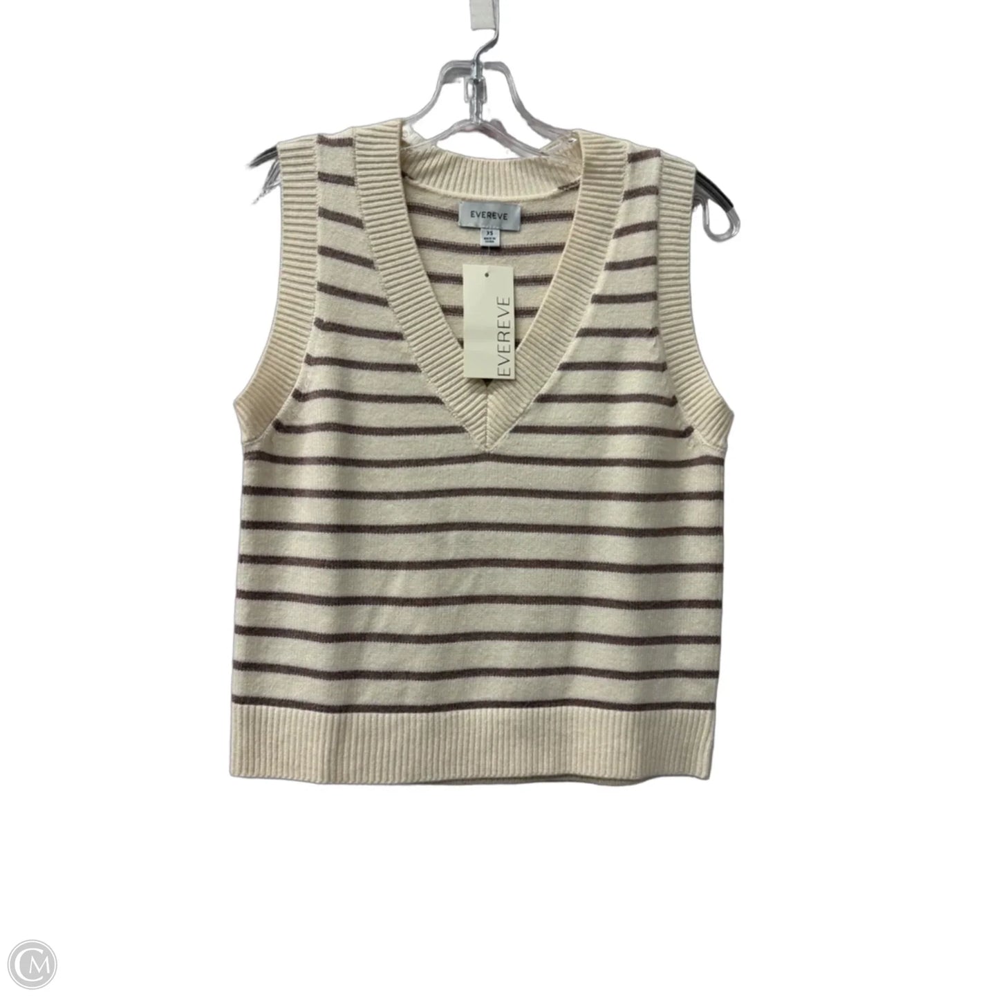 Top Sleeveless By Evereve In Cream, Size: Xs