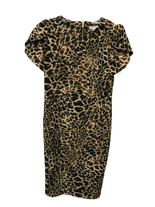 Animal Print Dress Casual Short By Calvin Klein, Size: M