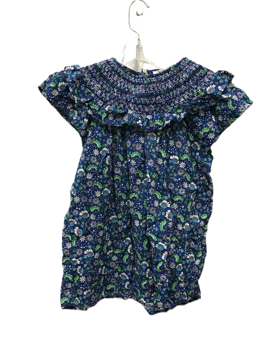 Blue Top Short Sleeve By Loft, Size: S