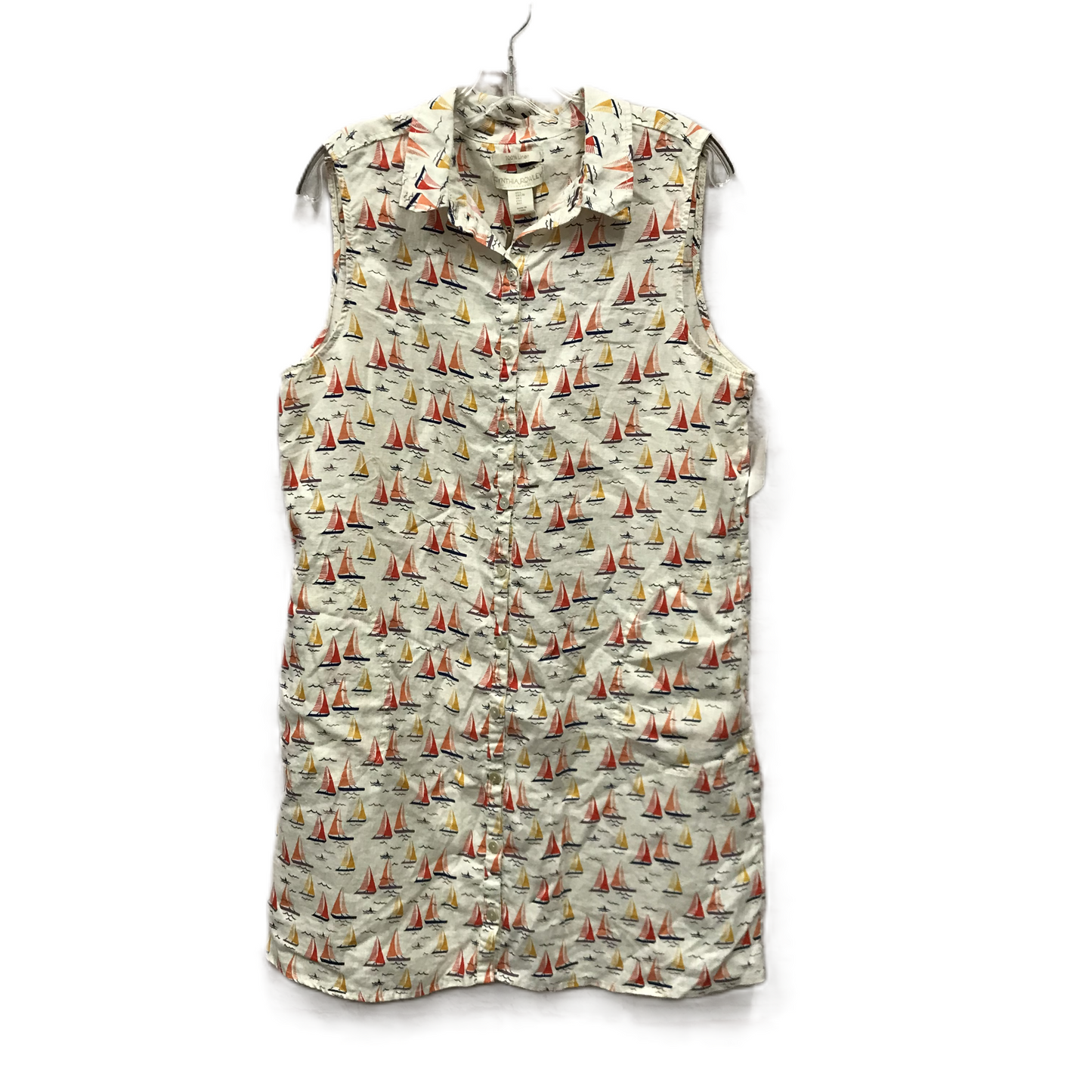 Beige Dress Casual Short By Cynthia Rowley, Size: L