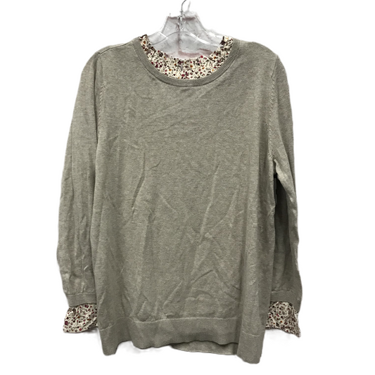 Taupe Top Long Sleeve By Loft, Size: L