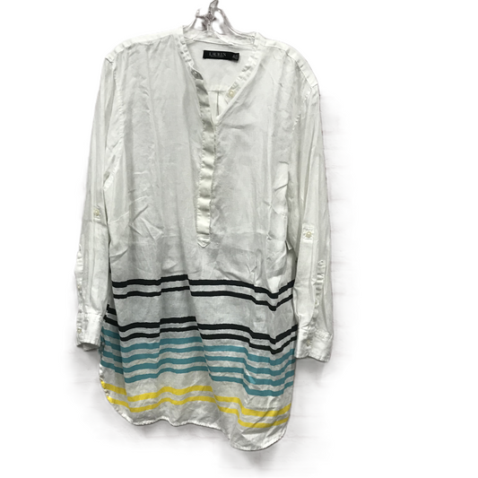 White Top Long Sleeve By Ralph Lauren, Size: 2x