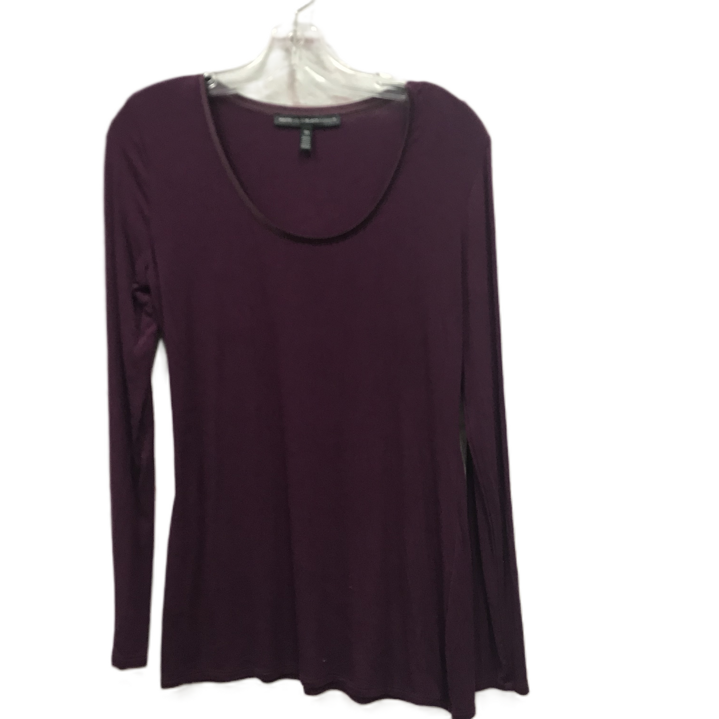 Purple Top Long Sleeve Basic By White House Black Market, Size: Xs