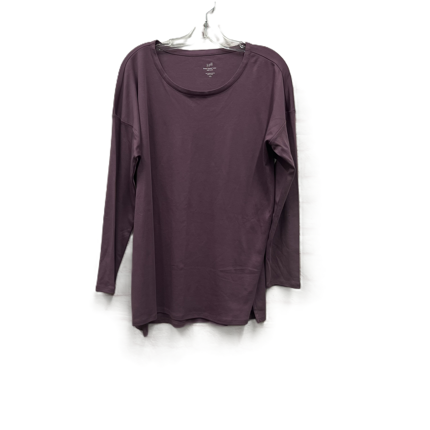 Top Long Sleeve Basic By J. Jill In Purple, Size: L