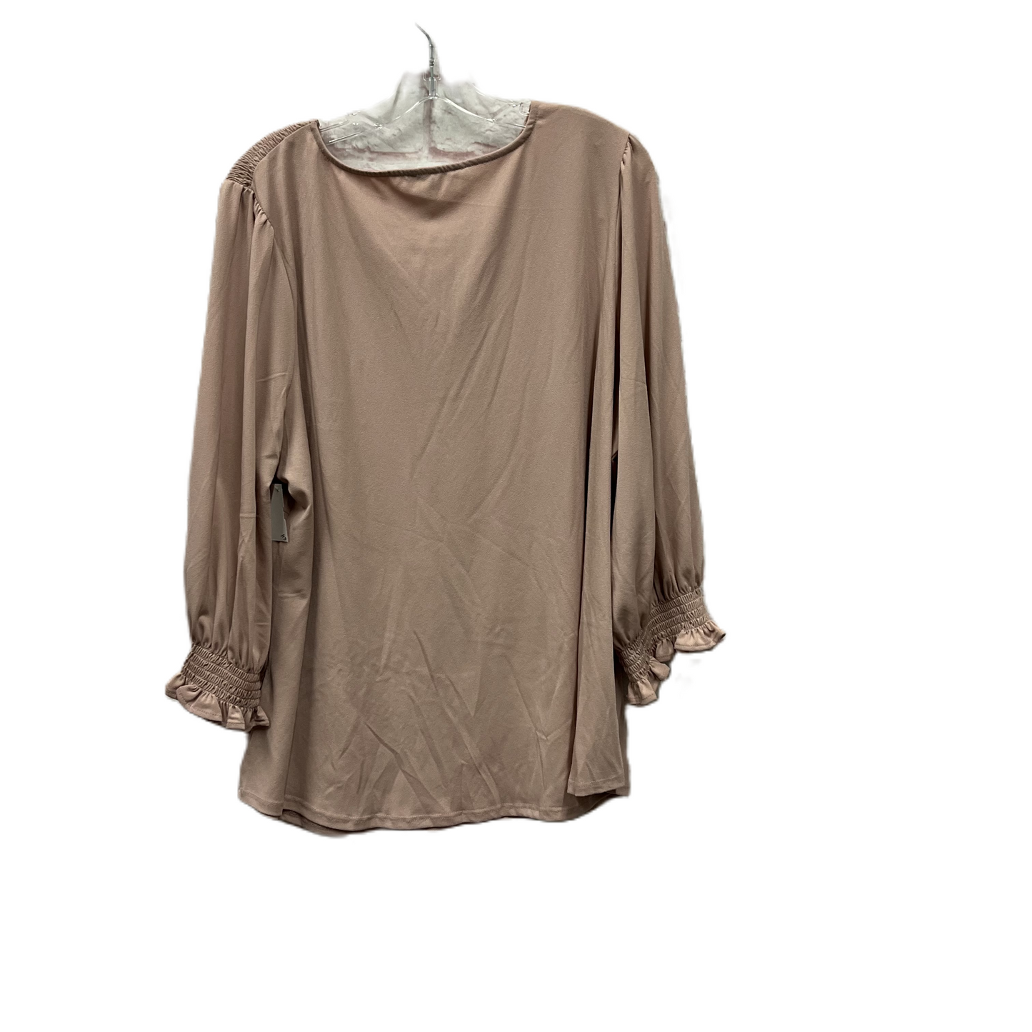 Top Long Sleeve By Adrianna Papell In Pink, Size: 2x