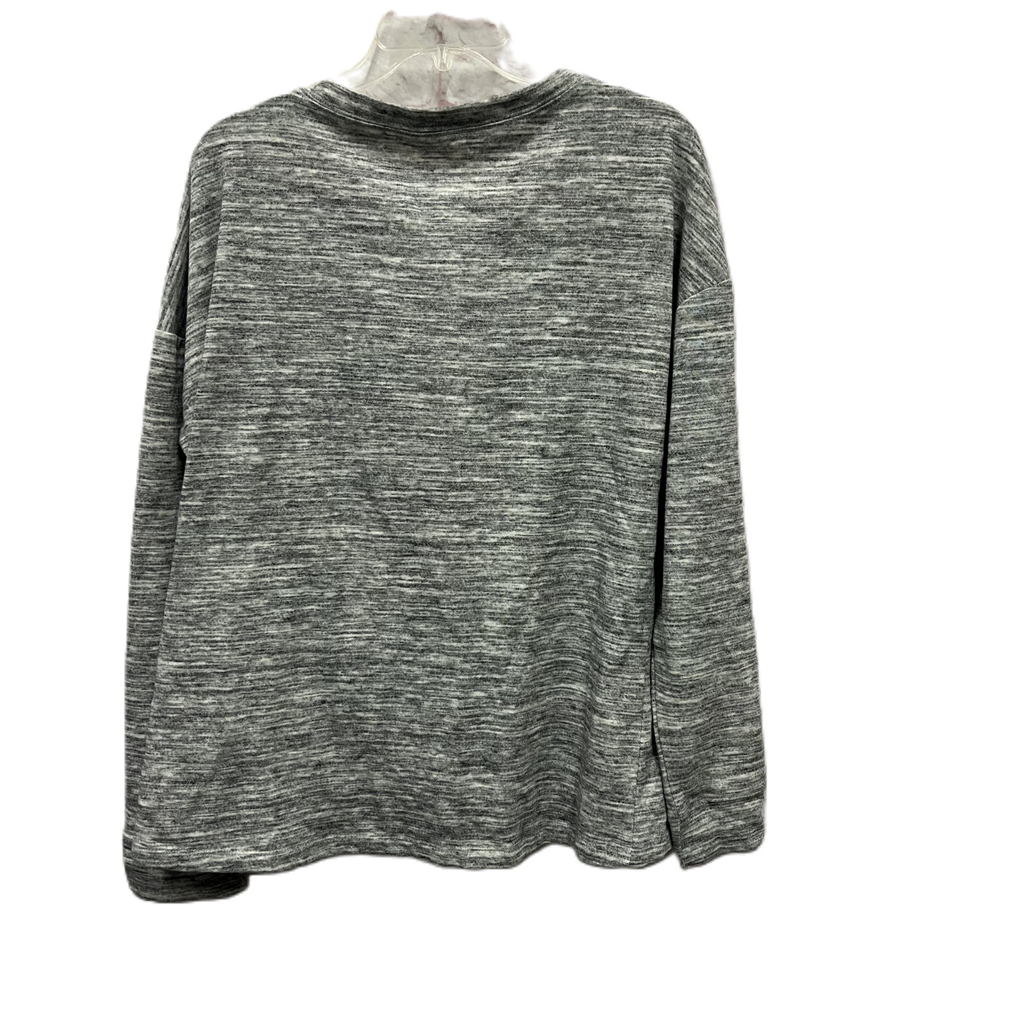 Top Long Sleeve By New York And Co In Grey, Size: L