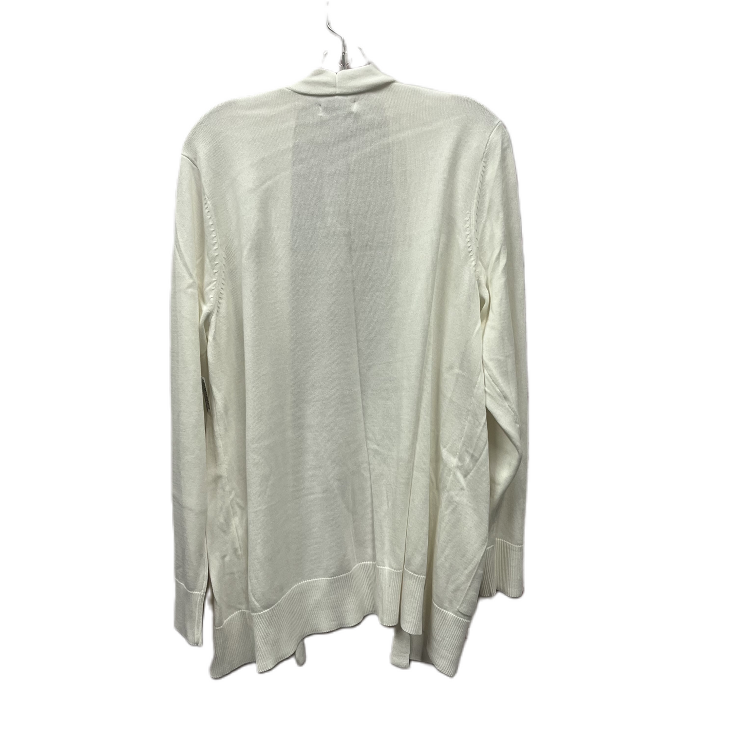 Sweater Cardigan By Croft And Barrow In Ivory, Size: 1x