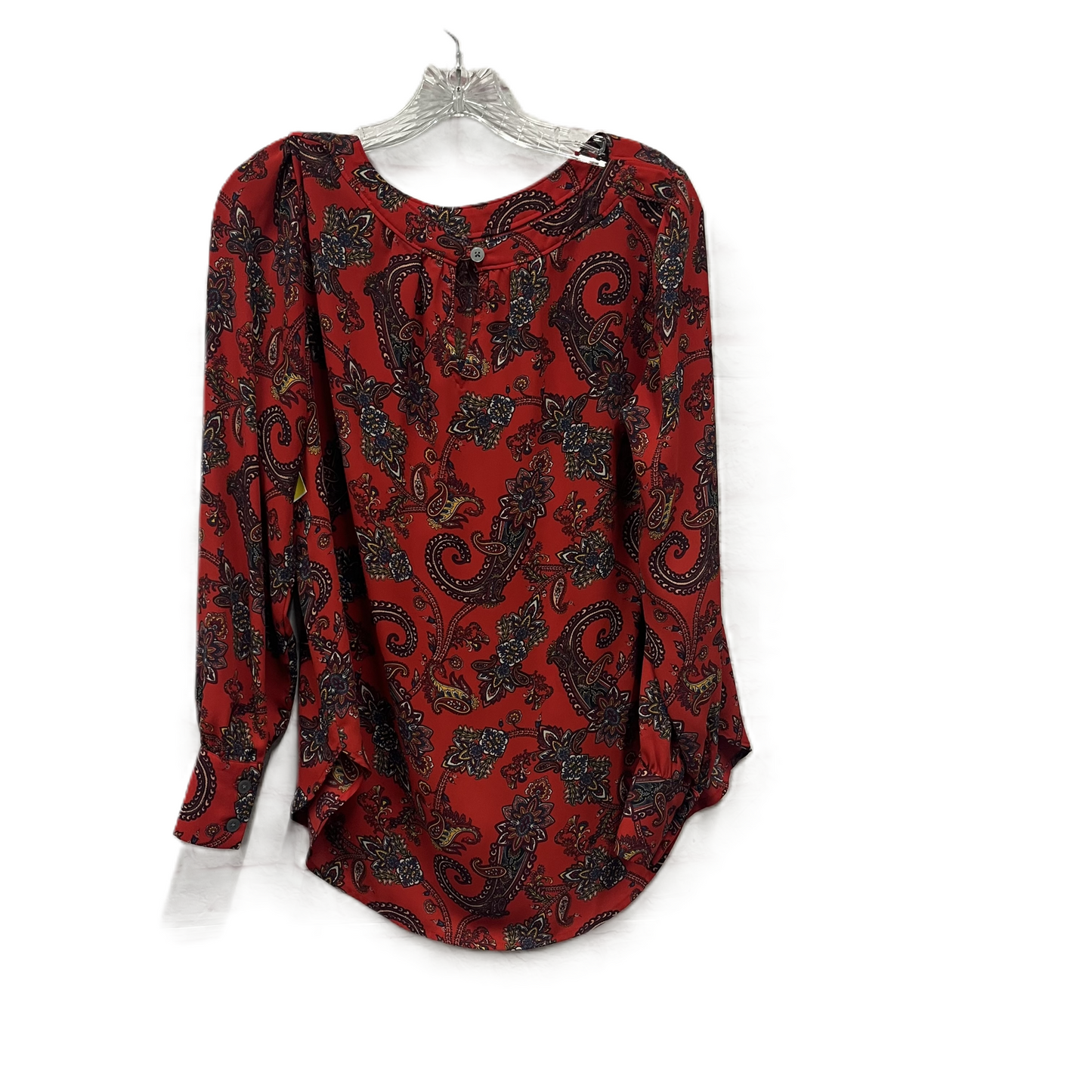 Top Long Sleeve By Loft In Red, Size: S