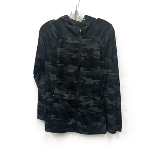 Athletic Jacket By J. Jill In Camouflage Print, Size: L