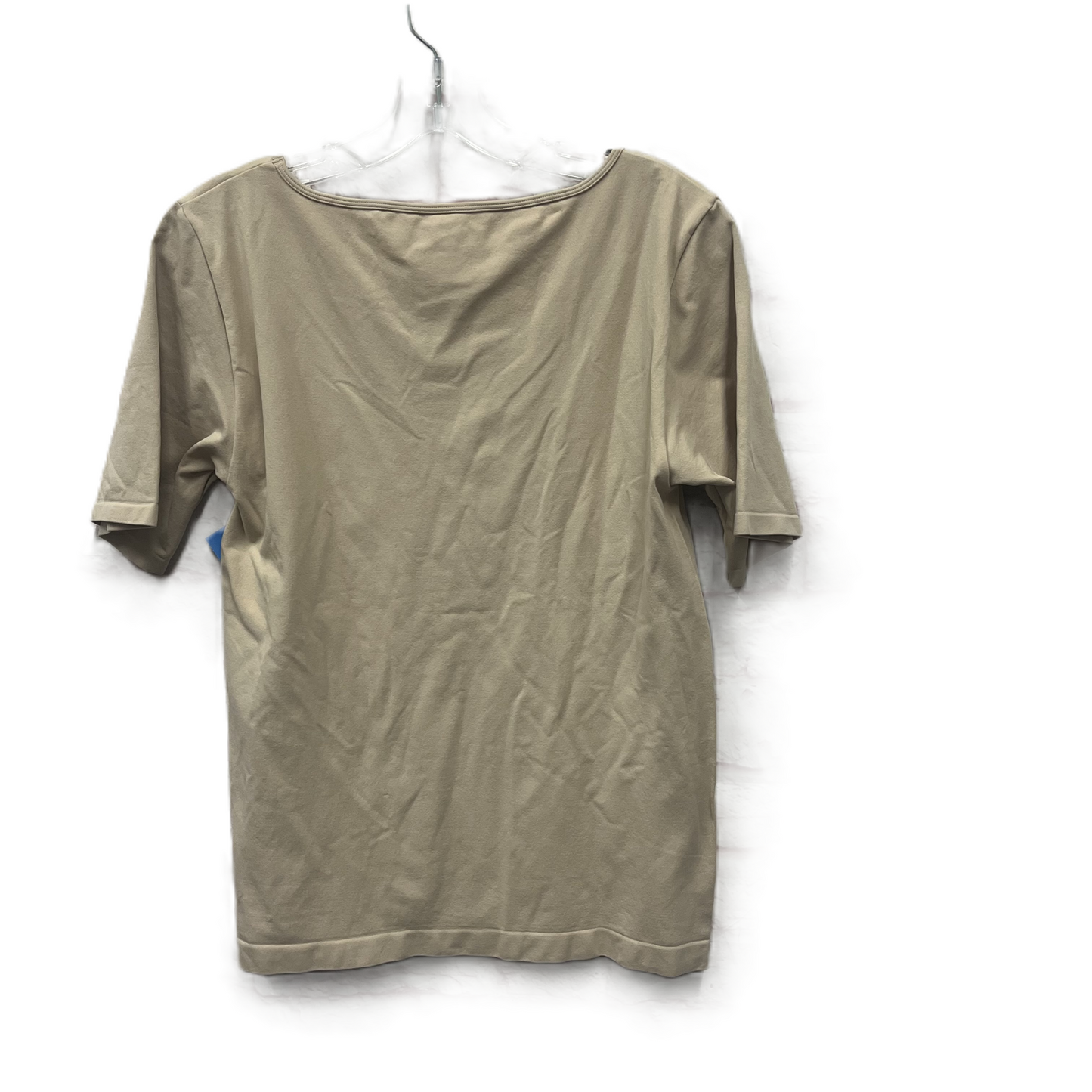 Top Short Sleeve Basic By Ann Taylor In Tan, Size: Xl