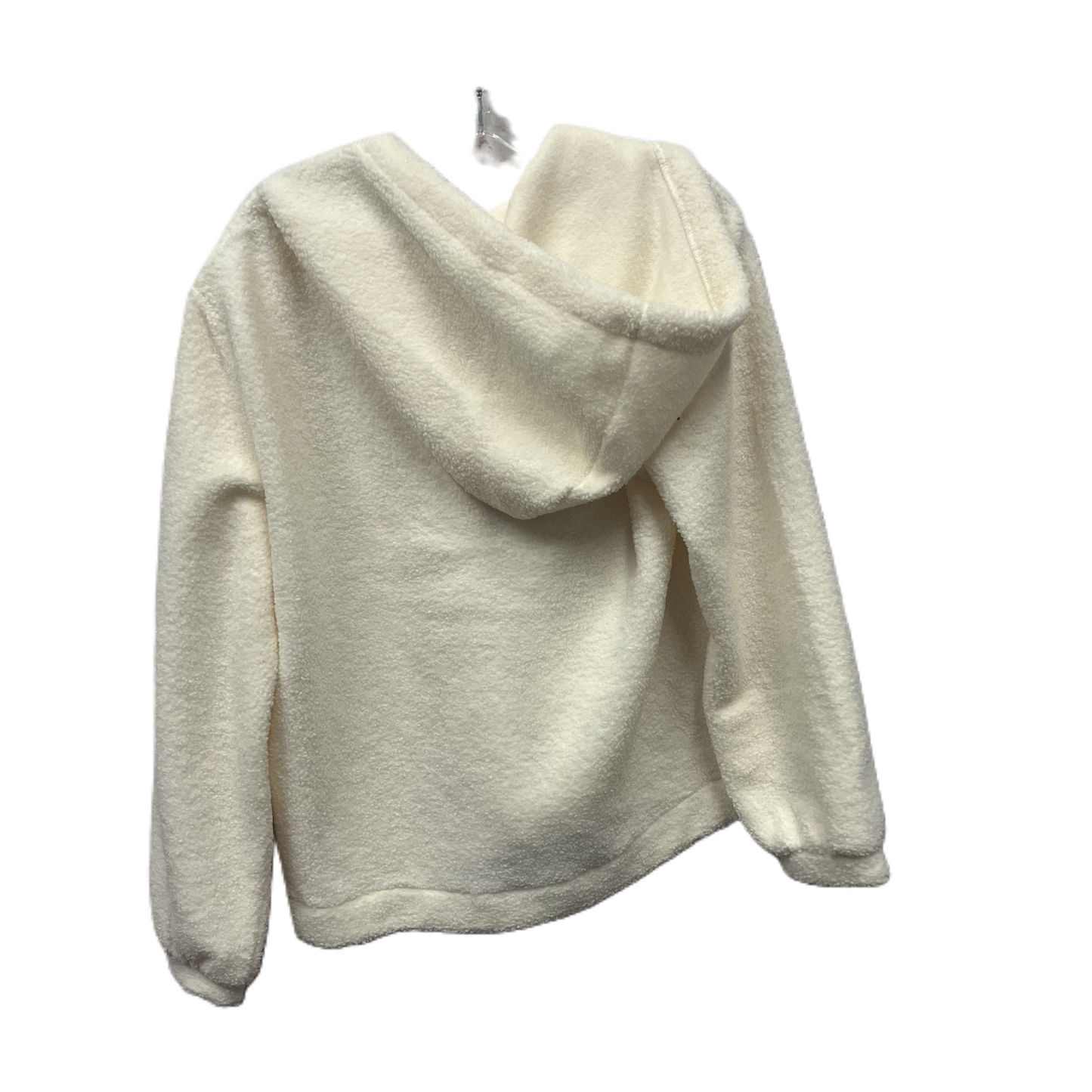 Sweatshirt Hoodie By Loft In Ivory, Size: L