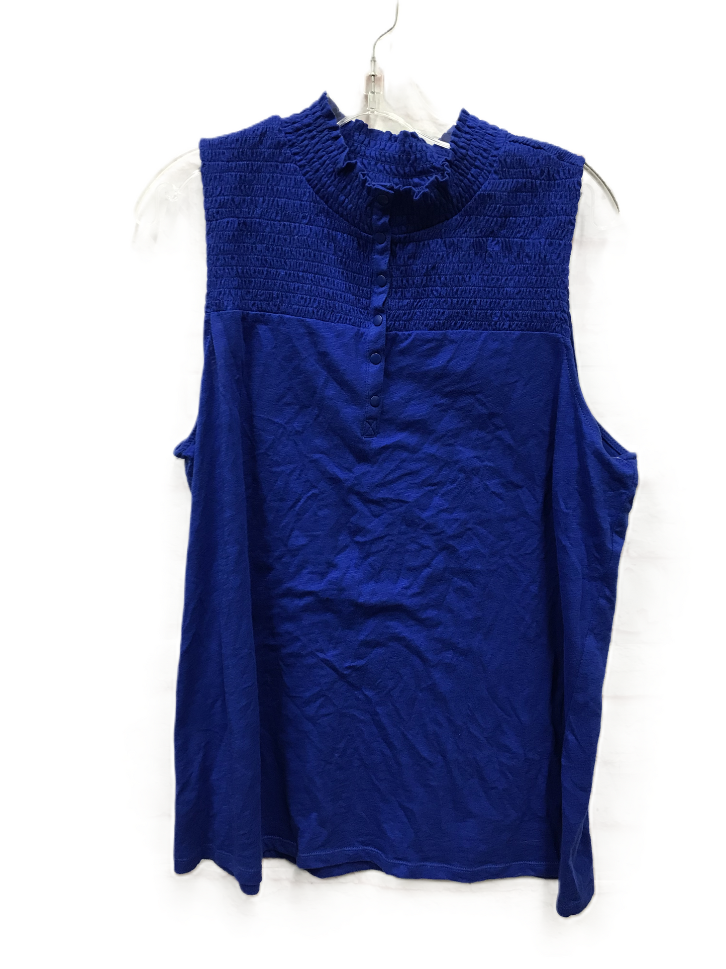 Blue Top Sleeveless By Torrid, Size: 1x