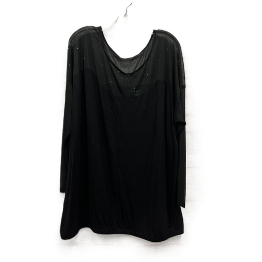 Top Long Sleeve By Lane Bryant In Black, Size: 3x