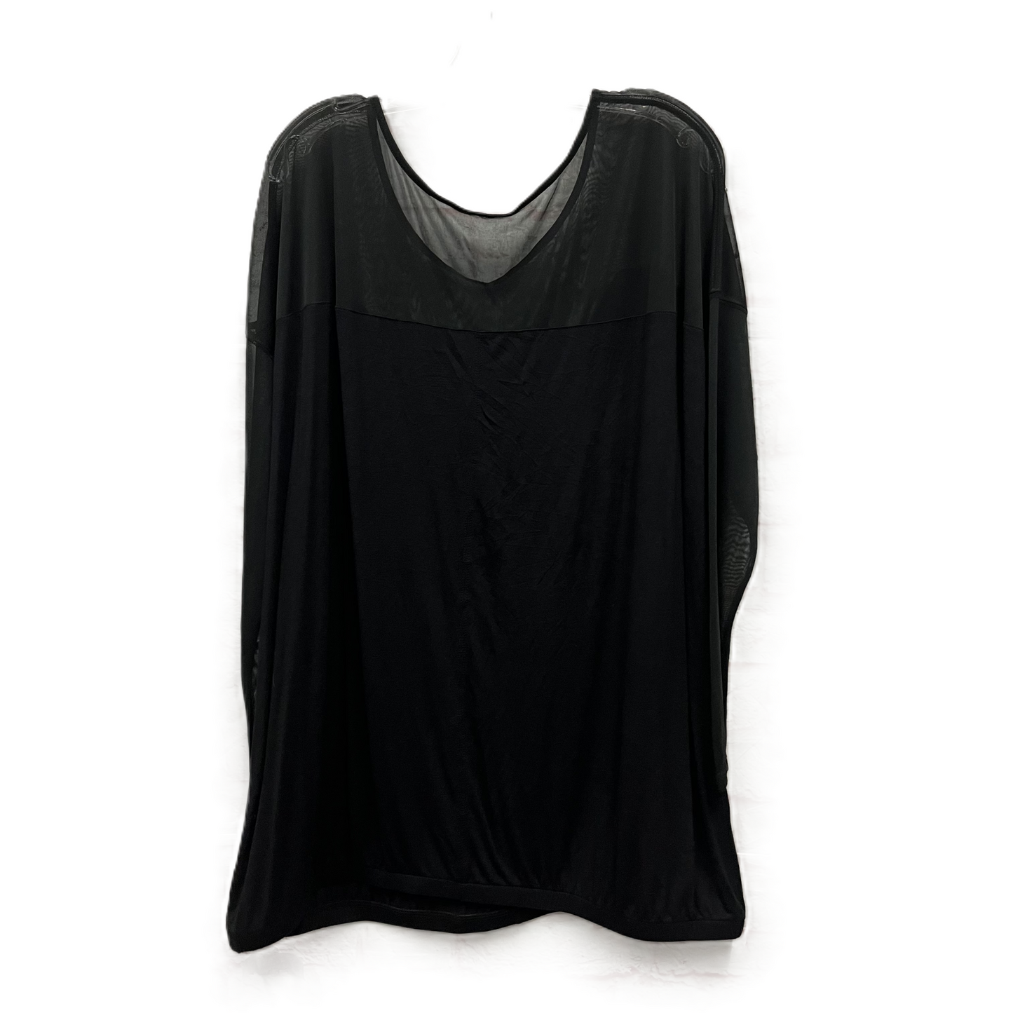 Top Long Sleeve By Lane Bryant In Black, Size: 3x