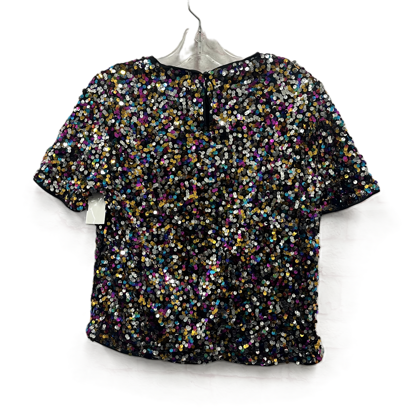 Top Short Sleeve By Shein In Multi-colored, Size: M