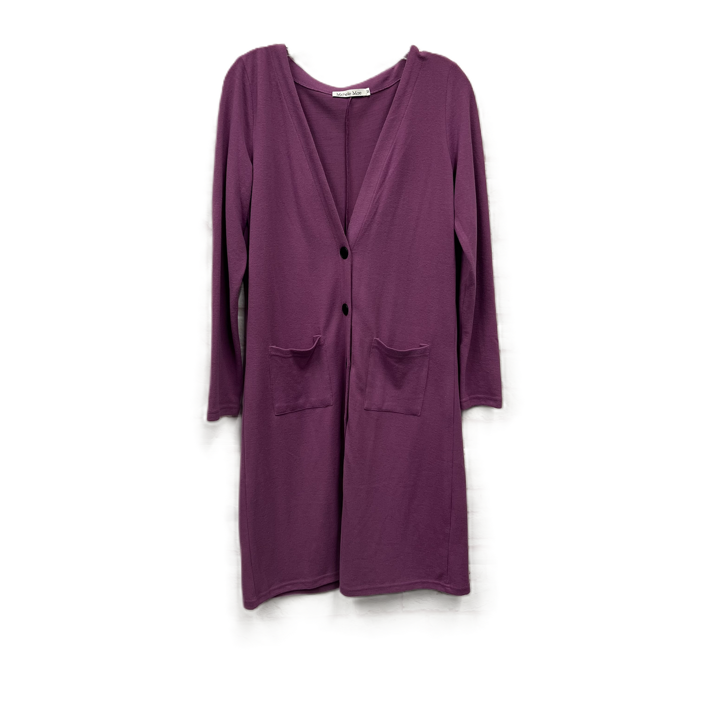 Cardigan By Michelle Mae In Purple, Size: M