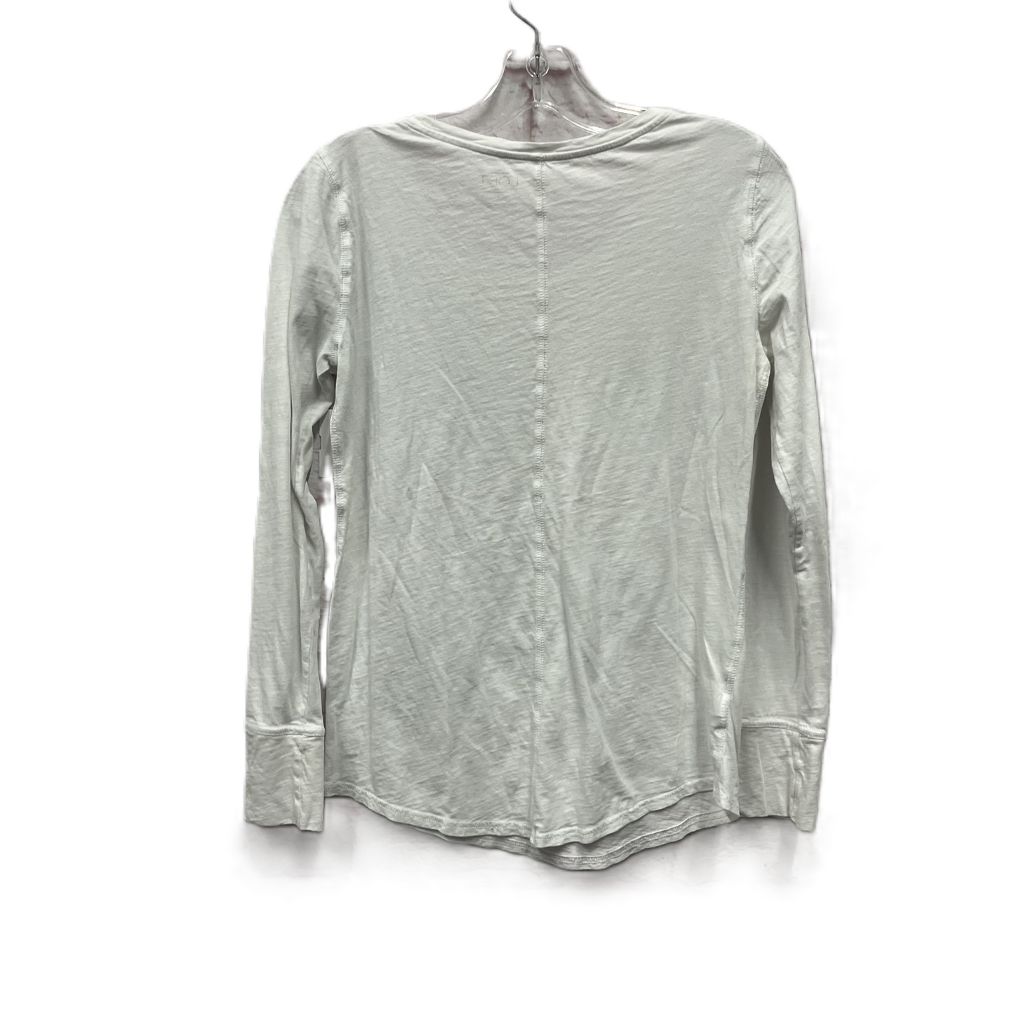 Top Long Sleeve By Loft In White, Size: S