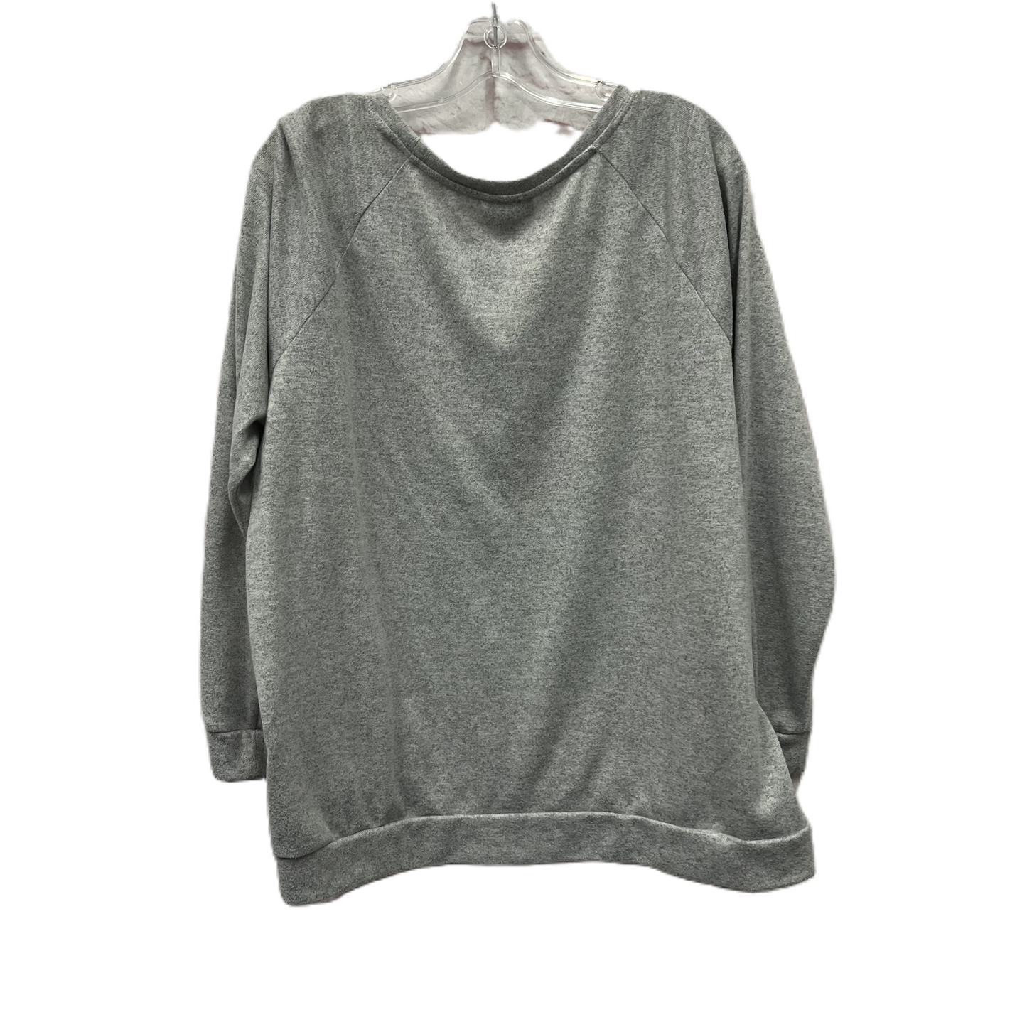 Top Long Sleeve By Avenue In Grey, Size: 1x