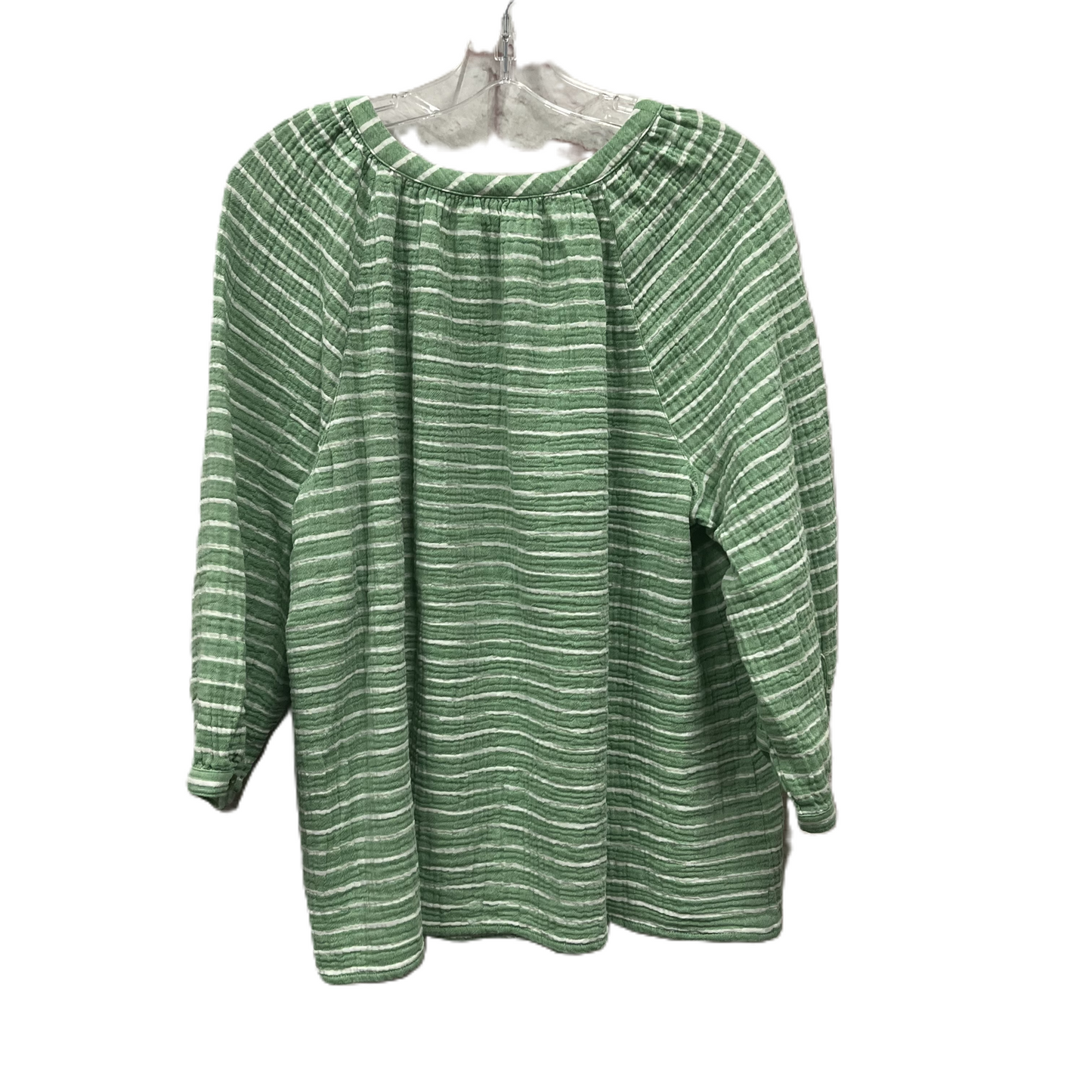 Top Long Sleeve By J. Jill In Green, Size: 2x