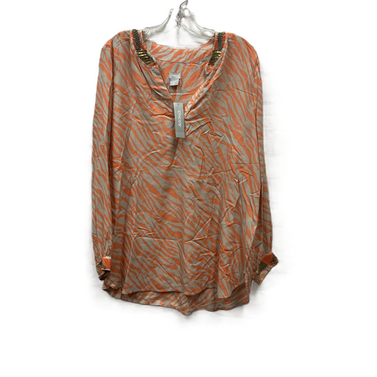 Top Long Sleeve By Chicos In Pink, Size: L