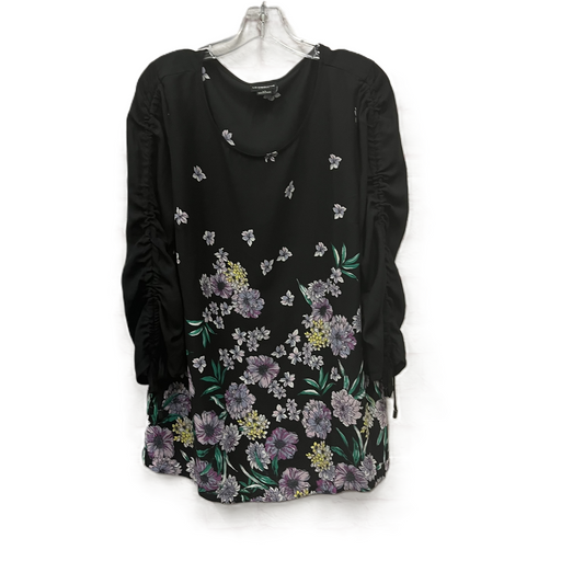 Top Long Sleeve By Liz Claiborne In Black, Size: L