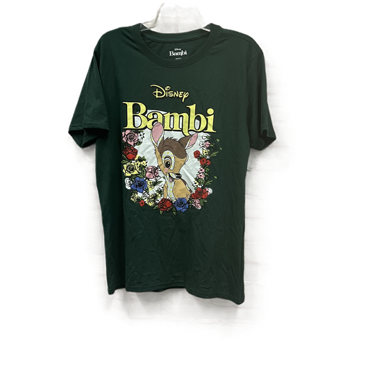 Top Short Sleeve By Disney Store In Green, Size: L