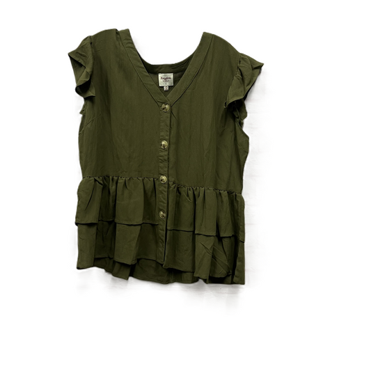 Top Short Sleeve By Hayden La In Green, Size: 2x