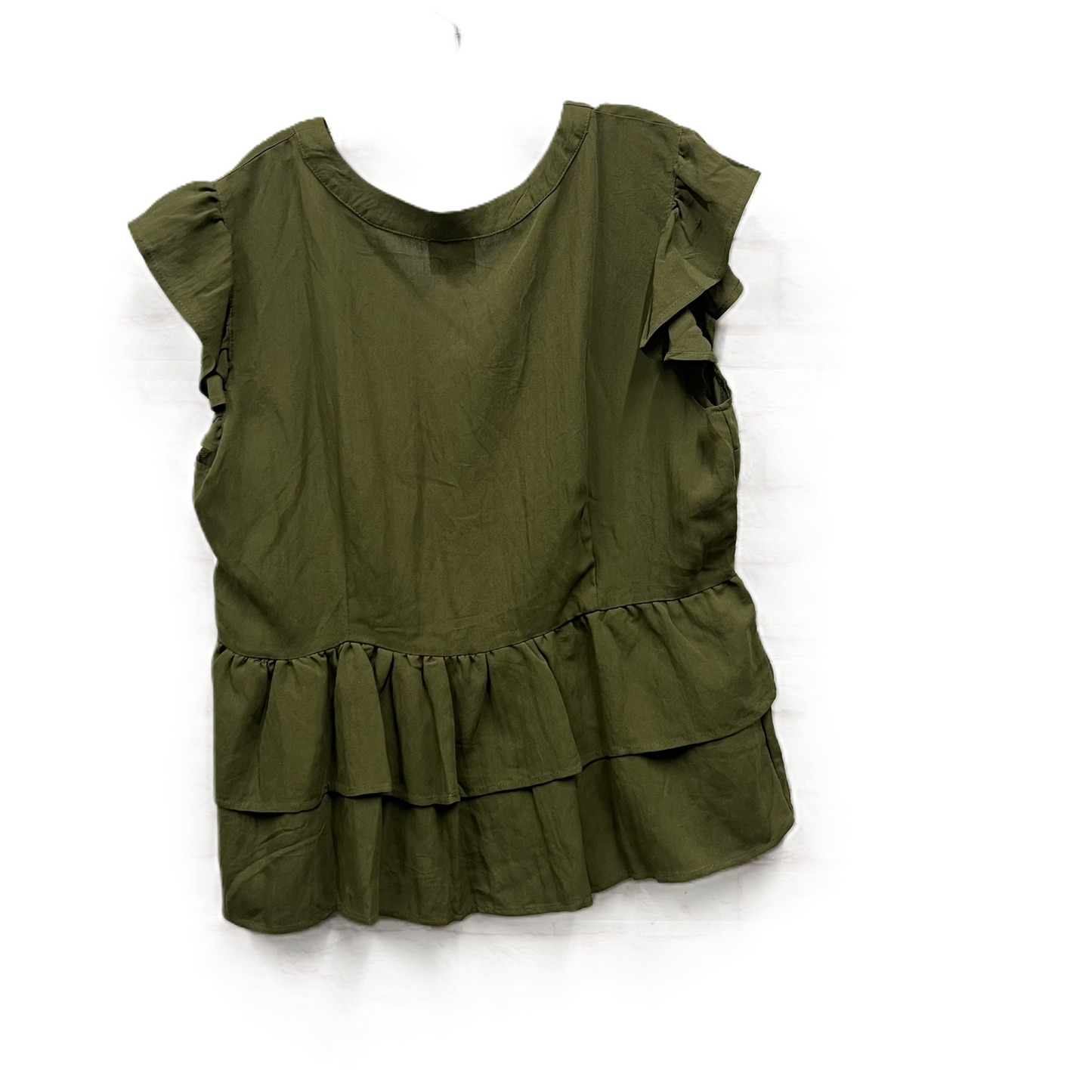 Top Short Sleeve By Hayden La In Green, Size: 2x