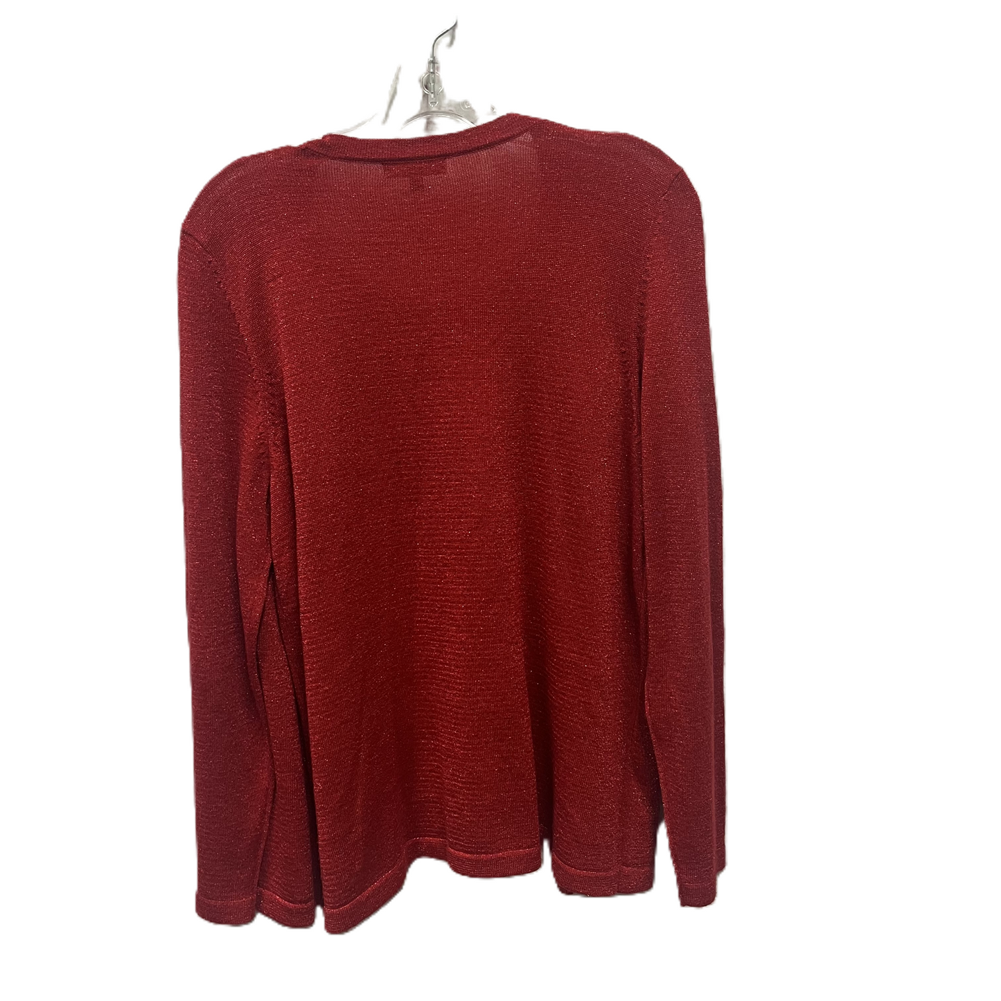 Sweater Cardigan By Elementz In Red, Size: L